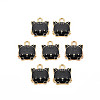 Eco-Friendly Zinc Alloy  Pendants ENAM-R051-01-01G-01-NR-2