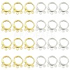 20Pcs 2 Colors Brass Leverback Earring Findings KK-CJ0002-06-1