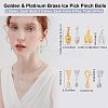24Pcs 4 Style Filigree Rack Plating Brass Pendant Pinch Bails KK-BBC0005-85-2