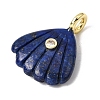 Dyed Natural Lapis Lazuli Carved Pendants G-C282-05G-2