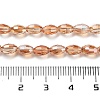 Electroplate Glass Beads Strands EGLA-J013-4X6mm-F24-2