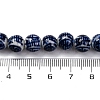 Handmade Blue and White Porcelain Beads Strands PORC-I027-02C-4