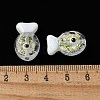 Handmade Foil Lampwork Fish Beads FOIL-Z001-01J-3