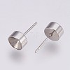 Non-Tarnish 304 Stainless Steel Stud Earring Settings STAS-I088-H-02P-2