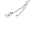 Adjustable 304 Stainless Steel Slider Necklaces NJEW-CJ0001-01P-4