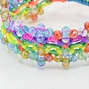 Trendy Jewelry Glass Bead Bracelets BJEW-M003-M-3