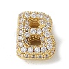 Brass Micro Pave Cubic Zirconia Beads X-KK-P290-61G-B-1