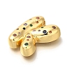 Brass Cubic Zirconia Pendants KK-M295-13G-K-2