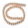 Electroplate Non-magnetic Synthetic Hematite Bead Strands G-Q466-10mm-04-2