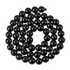 1 Strand Natural Shungite Beads Strands G-TA0003-34B-1