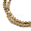 Electroplated Synthetic Non-magnetic Hematite Beads Strands G-J211-A06-01-2