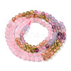 Natural & Synthetic Mixed Gemstone Beads Strands G-D080-A01-02-09-2
