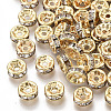Brass Cubic Zirconia Beads KK-T055-024G-NF-1
