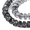 Crackle Transparent Glass Beads Strands GLAA-N068-03A-01-3