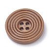 4-Hole Wooden Buttons X-WOOD-S040-36-2