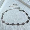 Tibetan Style Zinc Alloy & Iron Oval Link Chain Waist Belly Chains WGB4B33-03-1