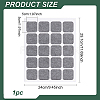 20 Grids Rectangle Felt Wall Mounted Brooch Organizer Display Stands ODIS-WH0038-97-2