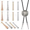 8Pcs 4 Style Alloy Cord Ends FIND-ME0001-09-1