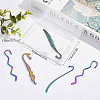 8Pcs 4 Style Alloy Bookmark Findings FIND-SC0003-50-7