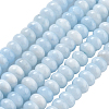2 Strands Natural White Jade Beads Strands G-PA0001-23D-1