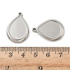304 Stainless Steel Pendant Cabochon Settings STAS-D127-12P-3