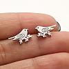 304 Stainless Steel Stud Earrings EJEW-H136-02G-A-1
