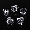Transparent Acrylic Bead Caps TACR-T028-58A-1