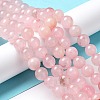 Natural Rose Quartz Dyed Beads Strands X-G-B046-07-2