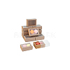 Foldable Paper Drawer Boxes with Clear Plastic Cover CON-WH0095-68B-05-7