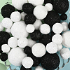 160Pcs 10 Styles Glitter Craft Foam Balls DIY-SP0005-57-6