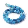 Natural & Dyed Crackle Agate Bead Strands G-T056-6mm-07-2