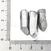 Electroplated Natural Quartz Crystal Graduated Beads Strands G-P315-A15-3