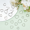 DELORIGIN DIY 304 Stainless Steel Heart Dangle Earrings Making Kit DIY-DR0001-41-5