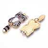 Alloy Enamel Pendants X-FIND-Q102-12M-3
