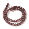 Natural Lepidolite/Purple Mica Beads Strands G-G770-04-8mm-2