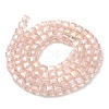 Electroplate Glass Beads Strands EGLA-D018-4x4mm-32-3