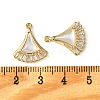 Brass Micro Pave Clear Cubic Zirconia Pendants KK-M277-02G-3