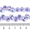 Electroplate Glass Beads Strands EGLA-D030-17V-3