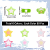 360Pcs 6 Styles Opaque/Transparent Acrylic Bead OACR-SC0001-91-2