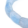 Natural Quartz Crystal Bead Stretch Bracelets for Women Men BJEW-C097-02A-22-3