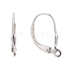 Sterling Silver Leverback Hoop Earring Findings X-STER-A002-181-2