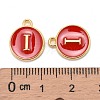 Golden Plated Alloy Enamel Charms LS-ENAM-S118-03I-3