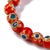 Handmade Millefiori Lampwork Beads Strands LAMP-G164-02A-3