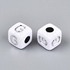Opaque Acrylic Beads SACR-T035-03G-3