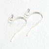 Brass Earring Hooks for Earring Designs KK-M142-01S-RS-1