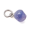 Natural Multicolor Tourmaline Faceted Dice Charms PALLOY-JF05110-02-4
