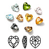 Faceted K9 Glass Rhinestone Cabochons GGLA-R402-06B-1