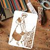 Plastic Drawing Painting Stencils Templates DIY-WH0396-627-3