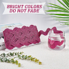 10 Yard Metallic Polyester Wavy Fringe Trim Ribbon SRIB-GF0001-38P-6
