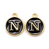 Golden Plated Alloy Charms LS-X-ENAM-S118-02N-1